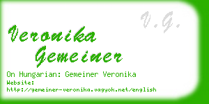 veronika gemeiner business card